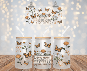 SLOW DOWN MAMA UV DTF 16OZ GLASS CUP WRAP