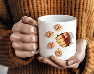 This digital product includes a coffee mug wrap design for both 11oz and 15oz coffee mugs. 