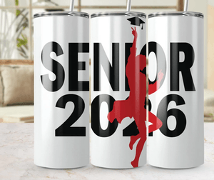 Senior 2026 Tumbler Wraps, Digital Skinny Tumbler Wrap PNG, Graduation 20oz Tumbler Design
