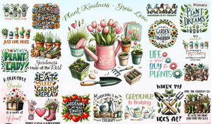 Gardening Sublimation Bundle Gardening Clipart Gardening Tools Clipart Spring Garden Graphics Garden