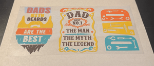 Dad UV DTF Libbey Glass Wrap Dad Jokes UvDtf cup decal