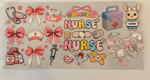 Nurse UVDTF cup wrap for 16oz libbey glass