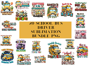 School Bus Driver Sublimation Bundle png School Bus Driver Bundle  Sublimation Print Funny Sublimati