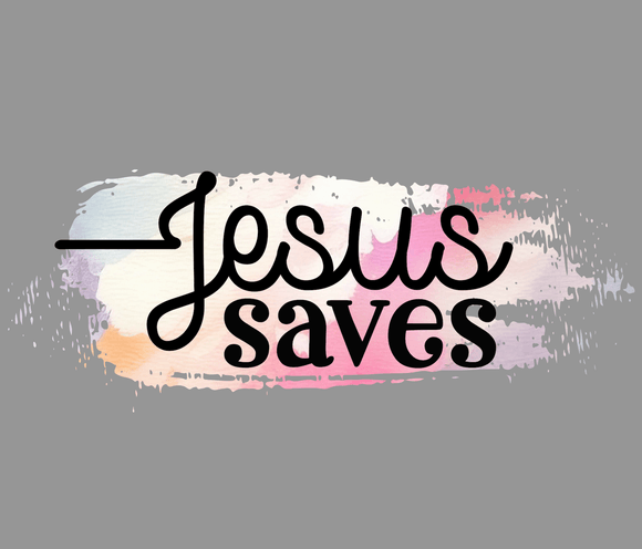 Jesus Saves PNG | Christian Sublimation Design | Faith-Based Digital Download for Shirts, Mugs