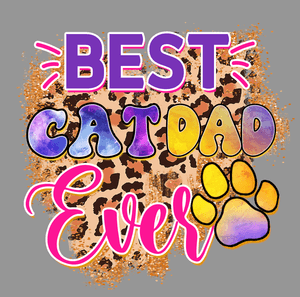 Best Cat Dad Ever PNG | Funny Cat Dad Sublimation Design | Pet Lover Digital Download | Cat Father G