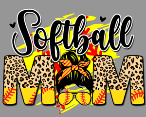 MOM Softball PNG | Digital Download | Sublimation Design | Softball Mom Shirt PNG | Sports Mom Clipa