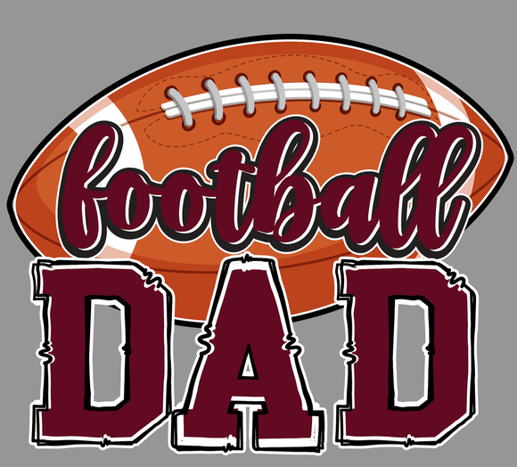 FREE Download DAD PNG Football Theme | Sublimation Design for Dad | Sports Father’s Day Shirt PNG