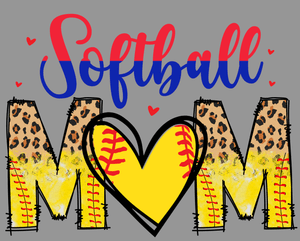 Softball Mom PNG Sublimation | Game Day Digital Design | Softball Life Mom Shirt PNG | Sports Mom 