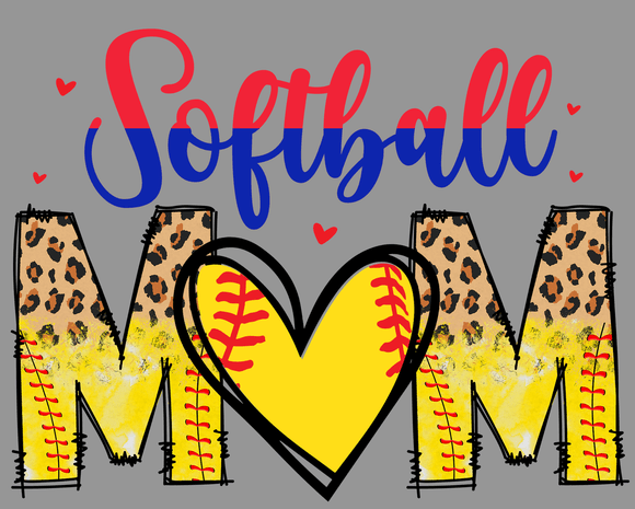Softball Mom PNG Sublimation | Game Day Digital Design | Softball Life Mom Shirt PNG | Sports Mom 