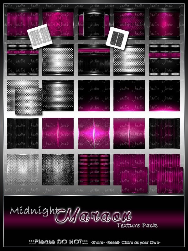 Midnight Maraon Texture Pack -- $5.00