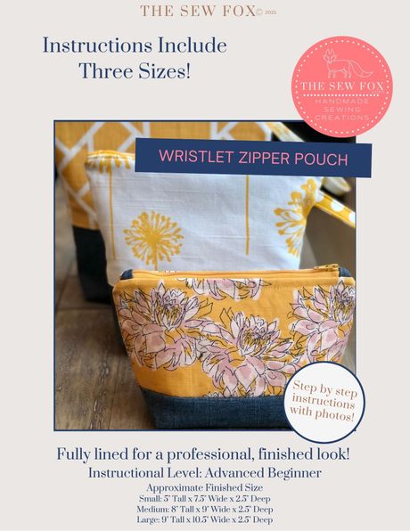 Wristlet Pouch Bag E-book Instructions