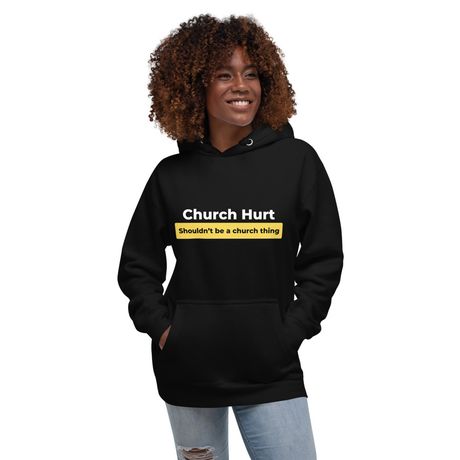 A Church Thing Hoodie Blk&amp;Ylw