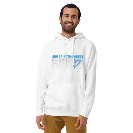 End Spiritual Abuse Hoodie Wht
