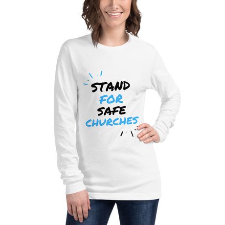 Stand For Safe Churches LS Tee Wht