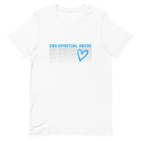 End Spiritual Abuse Tee WHT