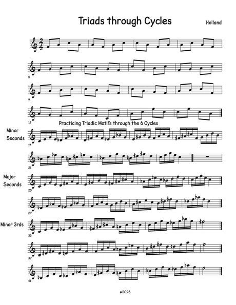 Triads through Cycles