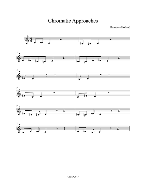 Practicing Chromaticism through arppegio’s, scales,