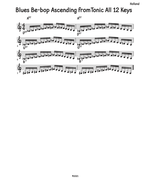 Be-Bop Scales Rhythm Bridge