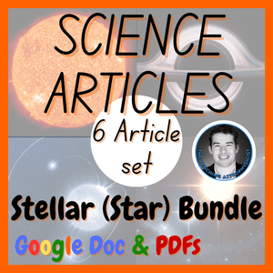 Stellar Star Bundle | 6 Space Science Reading Comprehension Passages &amp; Questions