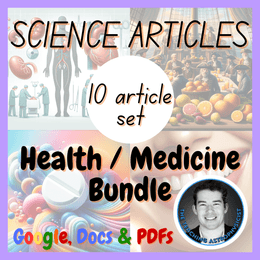 Medicine / Health Set | 10 Science Reading Comprehension Passages and Questions