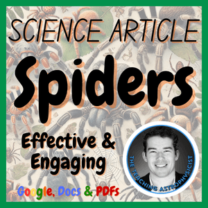 Spiders | Biology Science Reading Comprehension Passage &amp; Questions