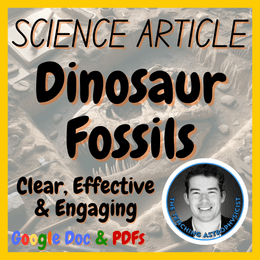 Dinosaur Fossils | Earth Science Reading Comprehension Passage &amp; Questions