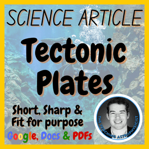 Tectonic Plates | Earth Science Reading Comprehension Passage &amp; Questions FREE