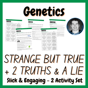 Genetics | Strange But True Facts + 2 Truths and a Lie | 2 Activity Set