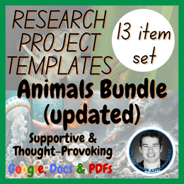 Animals | 13 Science Research Project Templates | Life Science Set UPDATED