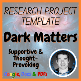 Dark Matters | Space Science Research Project Template | Digital + Print