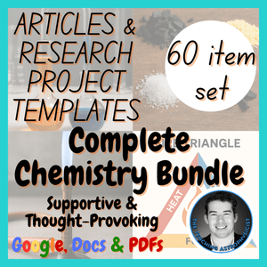 Chemistry | 30 Chemical Related Reading Passages + 30 Research Project Templates