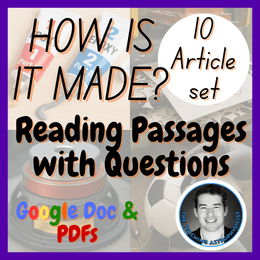 How is it made? | Design Technology | STEM | 10 Reading Passages + Questions