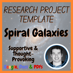 Spiral Galaxies | Space Science Research Project Template | Digital + Print