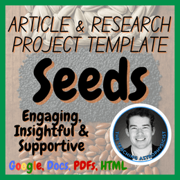 Seeds | Biology Science Articles + Research Project Template Set