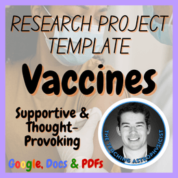 Vaccines | Health Medicine Science Research Project Template | Digital + Print