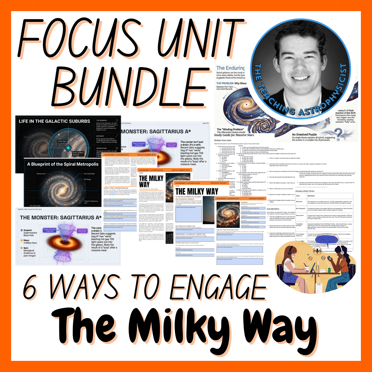 The Milky Way | Focus Unit Bundle | 6 Resources inc Quiz | Space ...