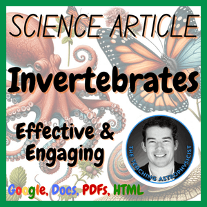 Invertebrates | Biology Science Reading Comprehension Passage &amp; Questions