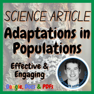 Adaptations in Populations | Biology Reading Comprehension Passage &amp; Questions
