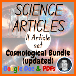 Cosmological 11 Space Science Reading Comprehension Passages &amp; Questions UPDATED