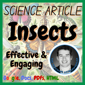 Insects | Biology Science Reading Comprehension Passage &amp; Questions FREE