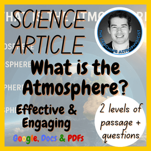 What is the Atmosphere Earth Science Reading Comprehension 2 Passage &amp; Questions