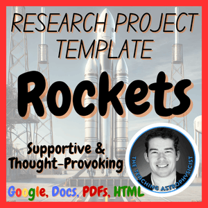 Rockets | Physics Research Project Template | Digital + Print + HTML
