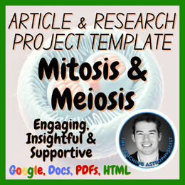 Mitosis &amp; Meiosis | Biology Science Articles + Research Project Template Set