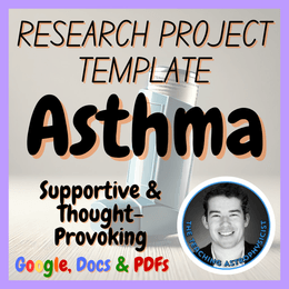 Asthma | Health Medicine Science Research Project Template | Digital + Print