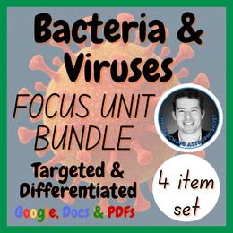 Bacteria &amp; Viruses | Biology Focus Unit Bundle (4 Resource Set)