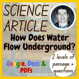 Underground Water | Science Reading Comprehension 2 Passage &amp; Questions