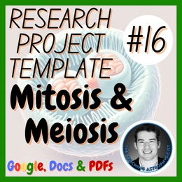 Mitosis &amp; Meiosis | Biology Science Research Project Template | Digital + Print