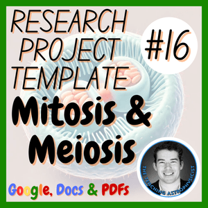 Mitosis &amp; Meiosis | Biology Science Research Project Template | Digital + Print