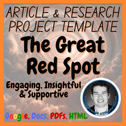 The Great Red Spot | Space Articles + Research Project Template Set