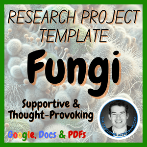 Fungi | Biology / Life Science Research Project Template | Digital + Print